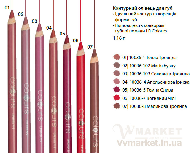 Купить Контурный карандаш для губ "Магия Сирени", 1.16г, LR Colours с доставкой Киев, Одесса, Харьков, Днепропетровск, Львов,  Украина